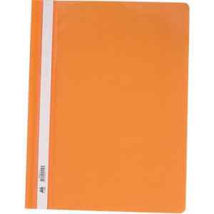 Скоросшиватель А4, Buromax прозрачная верхняя обложка, оранжевый - фото 1