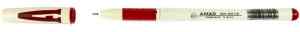 Ручка гелева Aihao 801A з гумовим грипом, 0,5 мм, червона - фото 1