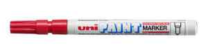 Маркер перманентный технический Uni Paint Marker PX-21, 0,8 - 1,2 мм, конусообразный наконечник, красный - фото 1