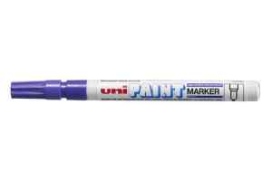 Маркер перманентный технический Uni Paint Marker PX-21, 0,8 - 1,2 мм, конусообразный наконечник, фиолетовый - фото 1