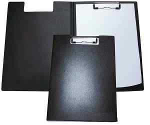 Папка-планшет с верхним прижимом А4 Economix, пластик, черная - фото 1