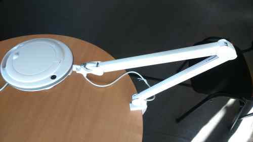 Лампа-лупа настільна 6017-8 LED з лінзою 3D white-фото2