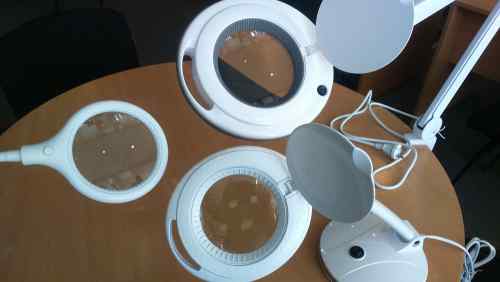 Лампа-лупа настільна 6017-8 LED з лінзою 3D white-фото3