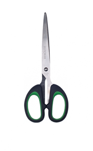 Ножиці офісні 20.7 см Jobmax, зелені - фото 1