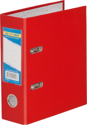 Папка-регистратор, 70 мм, А5, Buromax, односторонняя, красная - фото 1