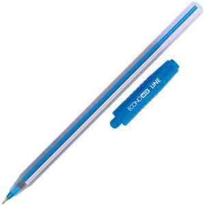 Ручка масляная Economix Line 0,7 мм синяя - фото 1