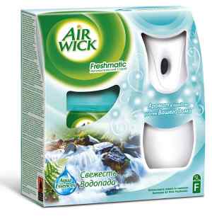 Автоматический спрей освежитель воздуха Air Wick Freshmatic, свежесть водопада, диспенсер + балон, 250 мл - фото 1