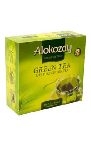 Чай зелений 100 пак., Alokozay Tea - фото 1
