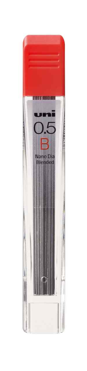Стрижні до механічних олiвцiв Uni Nano Dia UL05-102ND, д.0,5 мм, 12 шт., B - фото 1