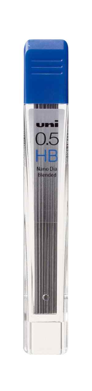 Стрижні до механічних олiвцiв Uni Nano Dia UL05-102ND, д.0,5 мм, 12 шт., HB - фото 1