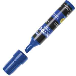 Маркер перманентний Stanger M700, 4-8 мм, клиновидний кiнчик, синій - фото 1