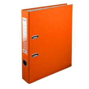 Папка-регистратор, 50 мм, А4, Delta, односторонняя, оранжевая - фото 1