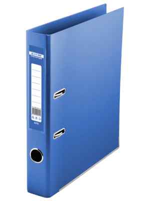 Папка-регистратор, 50 мм, А4, Buromax Lux, двусторонняя, синяя - фото 1
