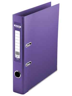 Папка-регистратор, 50 мм, А4, Buromax Lux, двусторонняя, фиолетовая - фото 1
