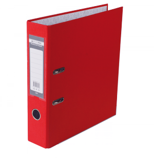 Папка-реєстратор, 70 мм, А4, Buromax, одностороння, червона - фото 1