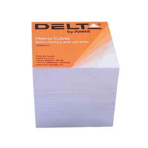 Папір для нотаток білий, 90х90х80 мм, Delta, не клеєний - фото 1