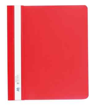 Скоросшиватель А5, Buromax прозрачная верхняя обложка, красный - фото 1