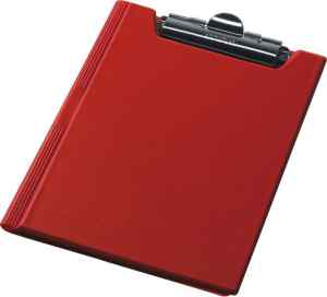 Папка-планшет з верхнiм притиском А4 Panta Plast, PVC, червона - фото 1