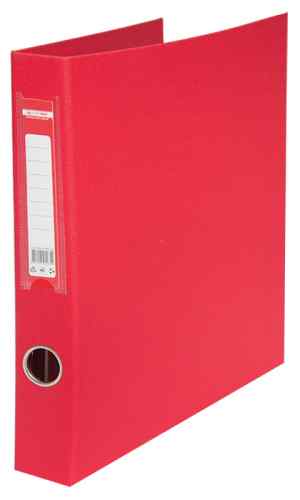 Папка-реєстратор 2 кільця, 40 мм, А4 Buromax, картонна, червона - фото 1