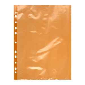 Файли для документів 40 мкм, Axent А4+, 100 шт, помаранчеві - фото 1