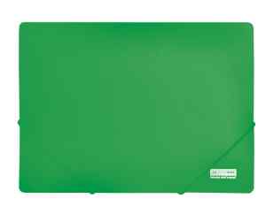 Папка на гумках пластикова А4 Jobmax, 550мкм, зелена - фото 1