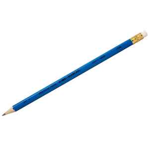 Олівець графітовий HB, з гумкою, Koh-i-noor 1396, синій - фото 1