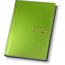Алфавiтна книга з висiчкою А5 CARIN зелений - фото 1