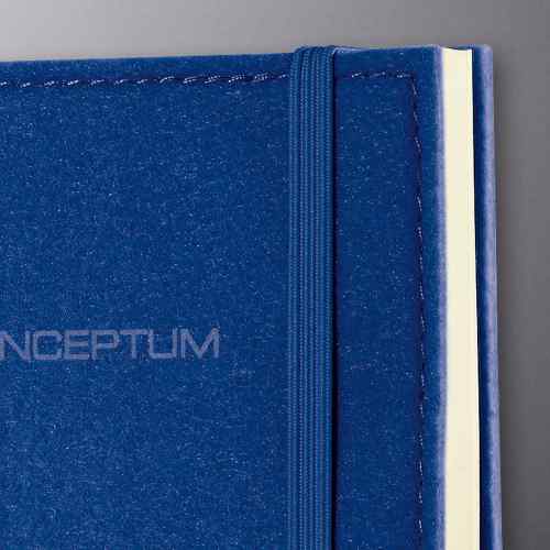Діловий блокнот А5 CONCEPTUM® FELT блакитний, 194 арк., у лінійку-фото2