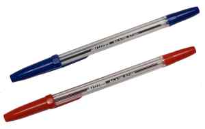Ручка шариковая 4Оffice 4-106, прозрачный корпус, синяя - фото 1