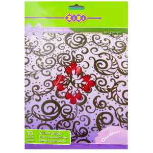 Бумага цветная бархатная ZiBi А4, 10 листов, 10 цветов - фото 1