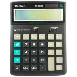 Калькулятор Brilliant BS-999, 155x202x35мм, 16 розрядний, 2 джерела живлення - фото 1