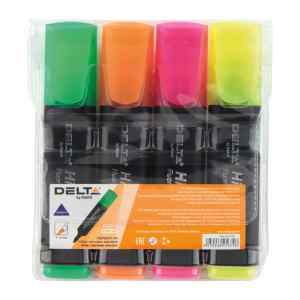 Набор текстовых маркеров Delta 2501, 4 цвета - фото 1