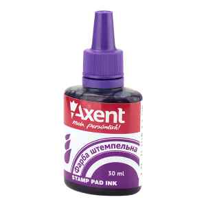 Штемпельна фарба Axent, 30 мл, фіолетова - фото 1