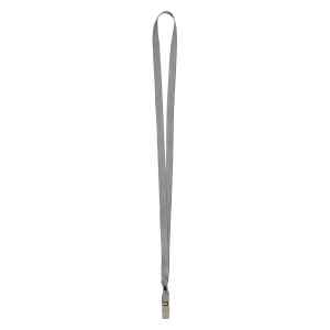 Шнурок для бейджа  Axent с металлическим клипом,серый - фото 1