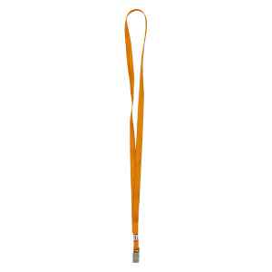 Шнурок для бейджа  Axent с металлическим клипом,оранжевый - фото 1