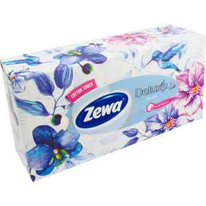 Салфетки косметические Zewa Soft&Strong трехслойные, без запаха, в упаковке 90 штук - фото 1