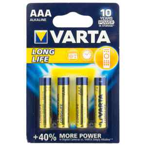 Батарейка ААА, Varta LR03, 4 шт.	  - фото 1