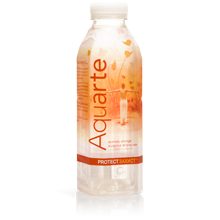 Вода Aquarte Протект з екстрактом ацероли та смаком апельсину, 0,5 л, ПЕТ12 шт - фото 1