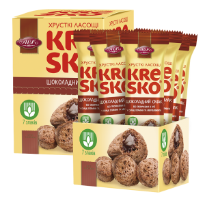 Печиво АВК Хрусткі фігурки Kresko, шоколадний смак, 30 гр., уп12 шт - фото 1
