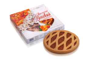 Пиріг Бісквіт Шоколад Віденський, абрикос, 55 гр., уп.10 шт - фото 1