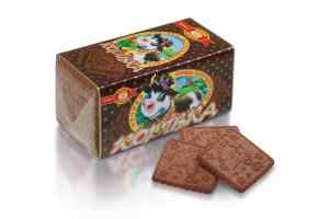 Печиво Бісквіт Шоколад Корівка, шоколадний смак, 180 гр., уп. - фото 1