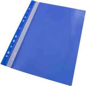 Швидкозшивач А4, 4Оffice з перфорацією прозора верхня обкладинка, синій - фото 1