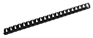 Пружини пластикові Buromax для прошивання, 12 мм, 100 шт, ЧОРНІ - фото 1