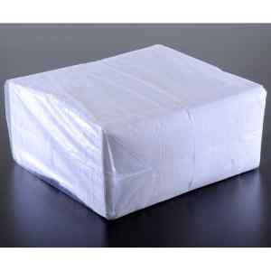 Серветки столові білі, 23,5х24, одношарові, в упаковці 400 штук - фото 1