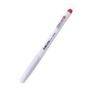 Ручка гелева Delta-2045 з гумовим грипом, 0,5 мм, червона - фото 1