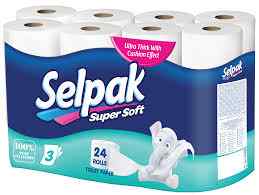 Туалетний папір Selpak, білий, 24 рул. - фото 1