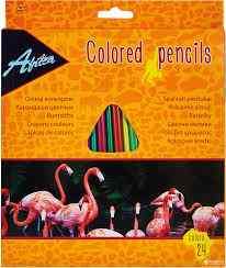 Карандаши цветные 24 цвета  Animal World, Economix - фото 1