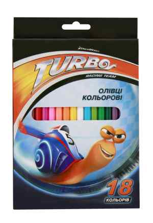 Карандаши цветные 18 цветов Cool For School Turbo - фото 1