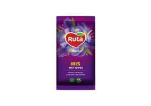Серветки вологі Ruta, в упаковці 15 штук, Іриси - фото 1