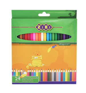 Олівці кольорові Zibi Standard, 24 кольорів - фото 1